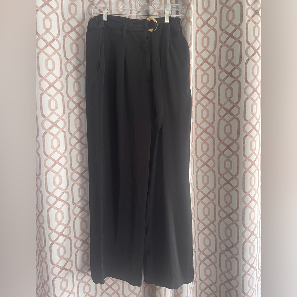 MICHAEL Michael Kors Black Trousers with Gold Accents